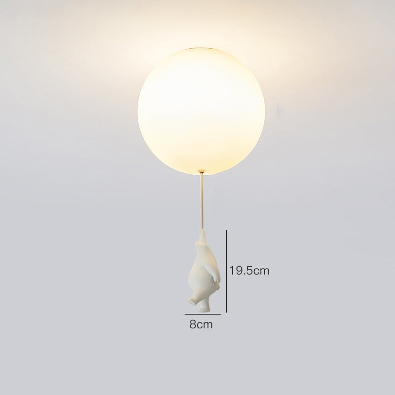 Bear Balloon Suspension/ Plafonnier Ballon Moderne Résine Chambre - Neutralighting
