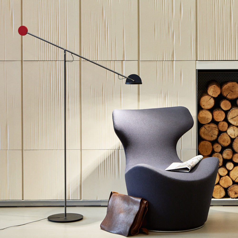 Arisha Design Lampadaire Linéaire Simple Métal Noir Salon/Chambre