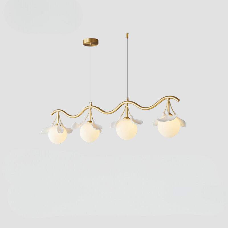 Olivia Lustre Luxueux Minimaliste Créatif Feuille Verre Salon