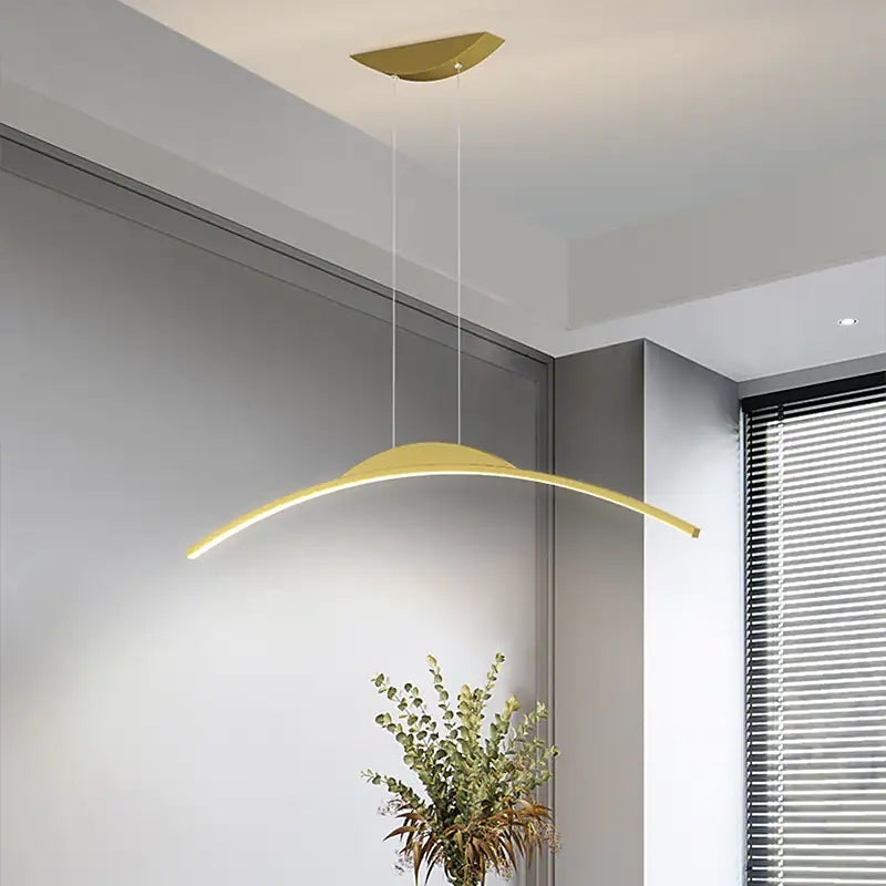Arisha Suspension Moderne Linéaire LED Simple Nordique Noir Salon - Neutralighting