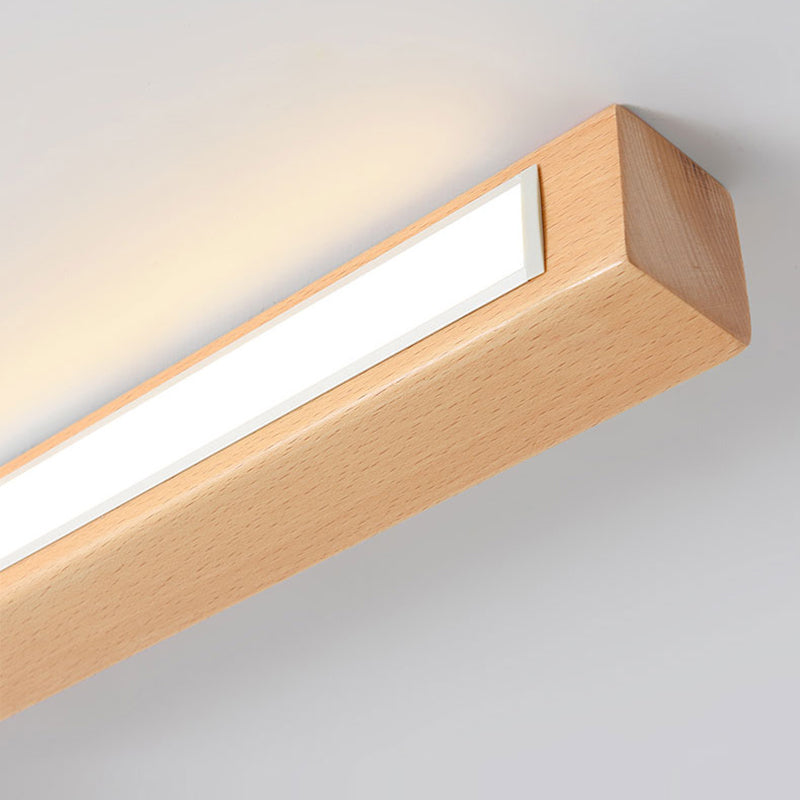 Urien Plafonnier Longue Linéaire Simple. Bois. Couloir/Chambre - Neutralighting