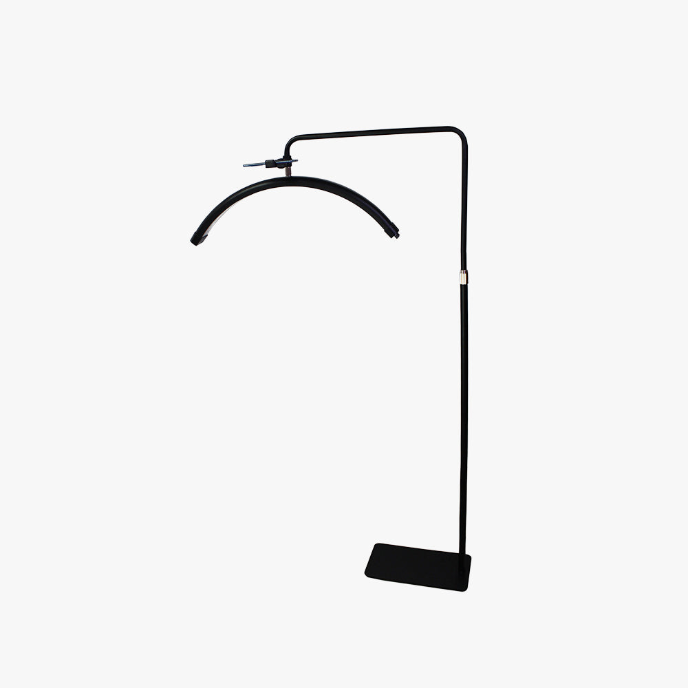 Arisha Industrielle Lampadaire Linéaire Simple Métal/PVC Noir Salon
