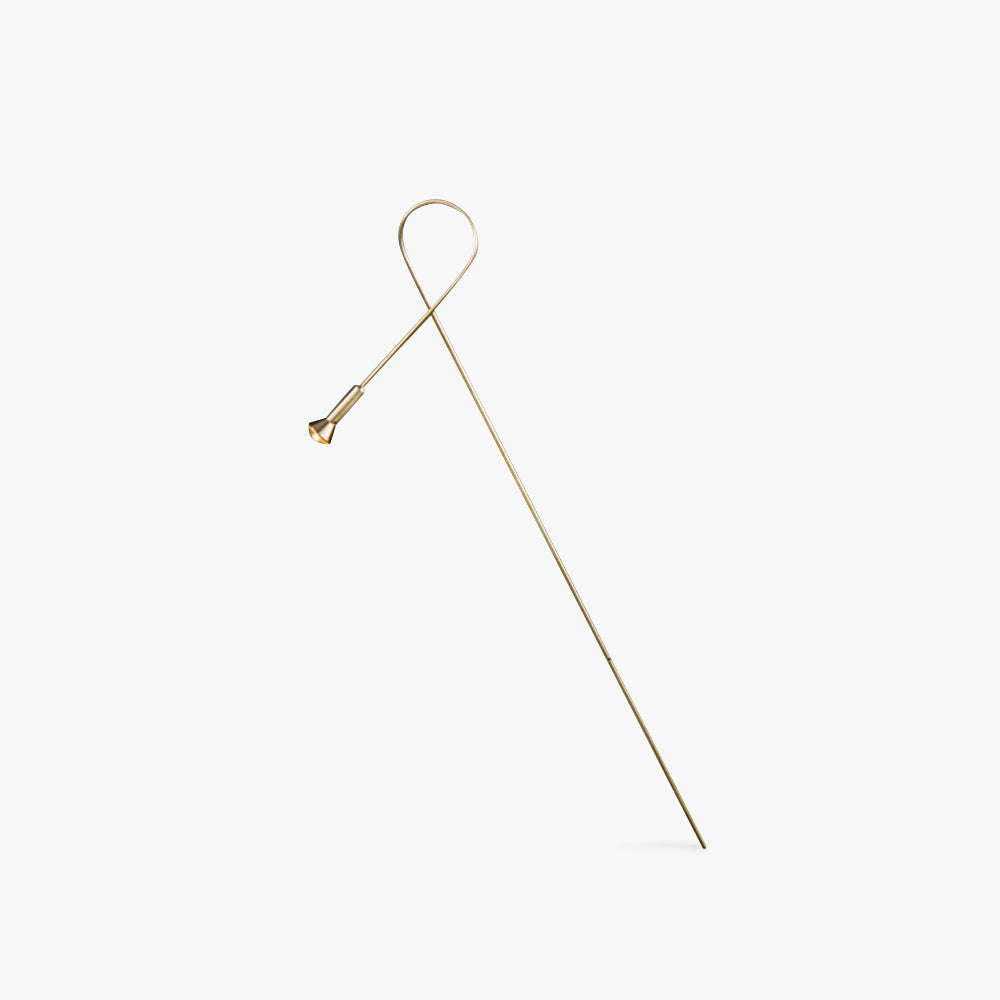 Arisha Linéaire Moderne LED Lampadaire Doré Or Métal/Acrylique Extérieur - Neutralighting