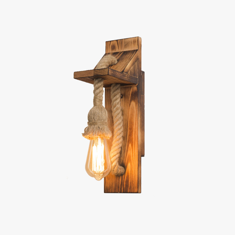 Epoch, Applique, Bois et Corde de Chanvre