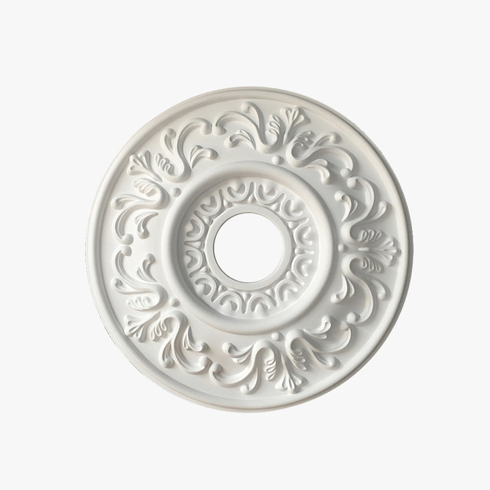 Ray Plaque de Plafond en Plâtre Vintage de style français, Accessoires d'éclairage, 4 Style - Neutralighting