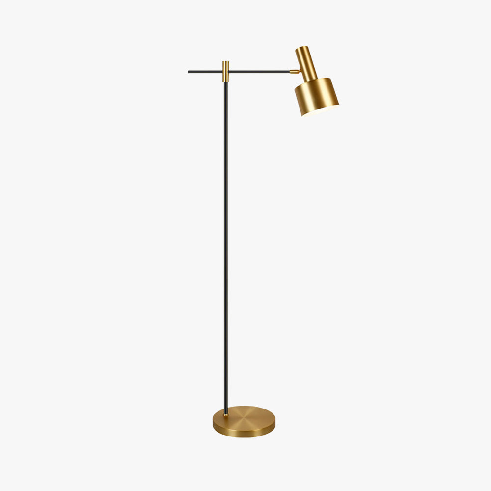 Arisha Design Lampadaire Linéaire Simple Métal Or/Noir Salon/Bureau