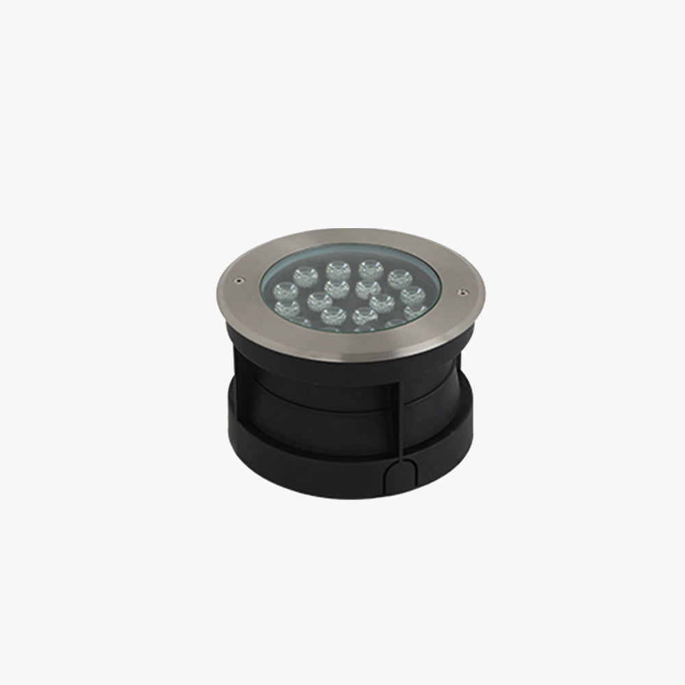 Ray Spot de Bassin Cylindre Moderne, Métal/Verre, Noir, Cour - Neutralighting