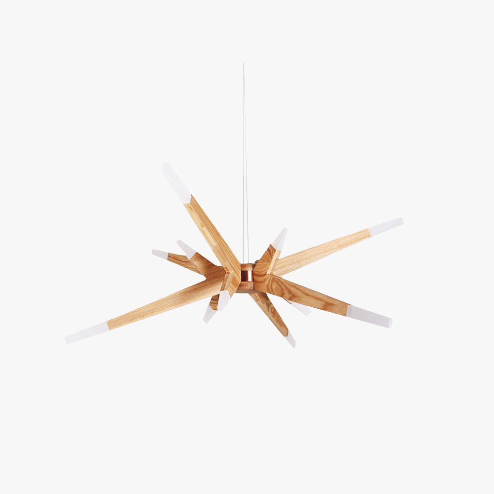 Muto Luminaires Suspensions Inégale Spoutnik Design Bois/Acrylique Chambre à Coucher - Neutralighting