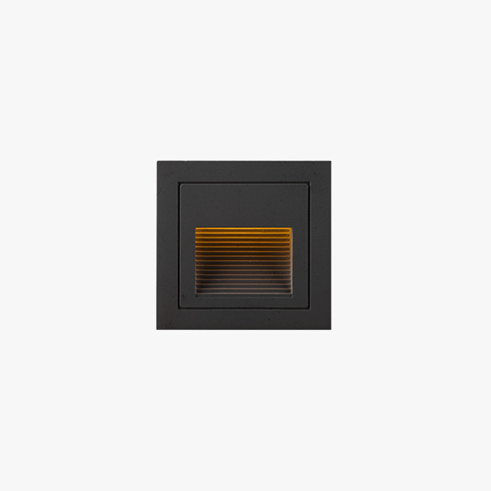 Ray Éclairage Escalier Extérieur Carré Simple, Métal/Acrylique, Noir/Gris/Blanc, Escalier - Neutralighting
