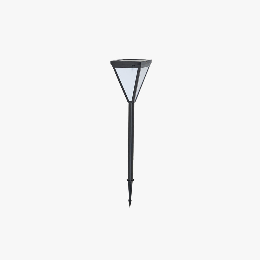 Ray Moderne LED Lampadaire Noir Métal/Verre Allée Exterieur - Neutralighting