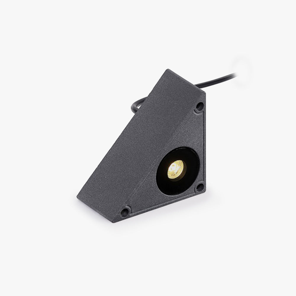 Ray Lampe Extérieur Triangulair Moderne, Métal/Verre, Noir, Extérieur - Neutralighting