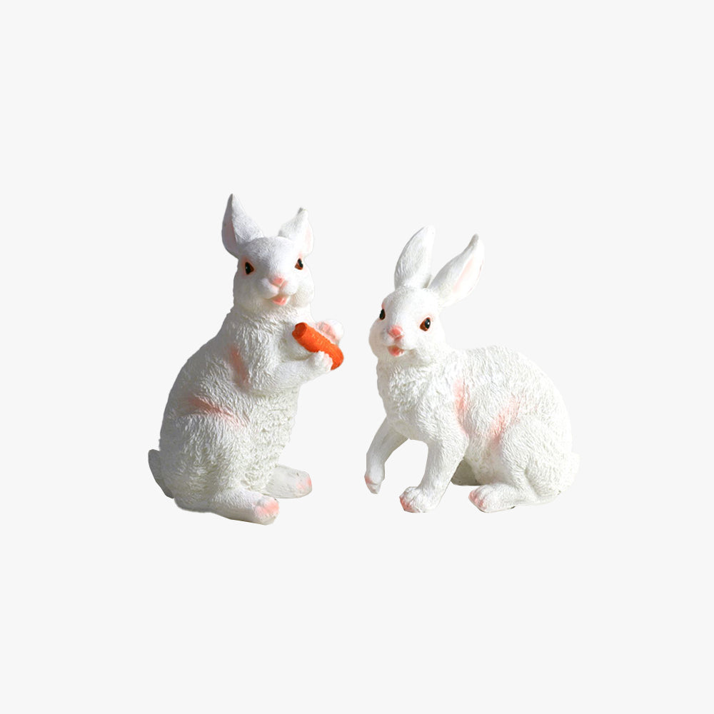 Arisha Lampadaire Lapin Moderne, Résine, Blanc, Extérieur - Neutralighting