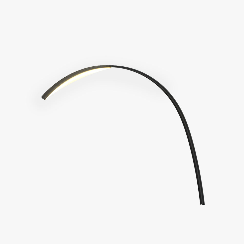 Ray Lampe Extérieure au Sol Arche Simple, Métal/Acrylique, Noir, Jardin - Neutralighting