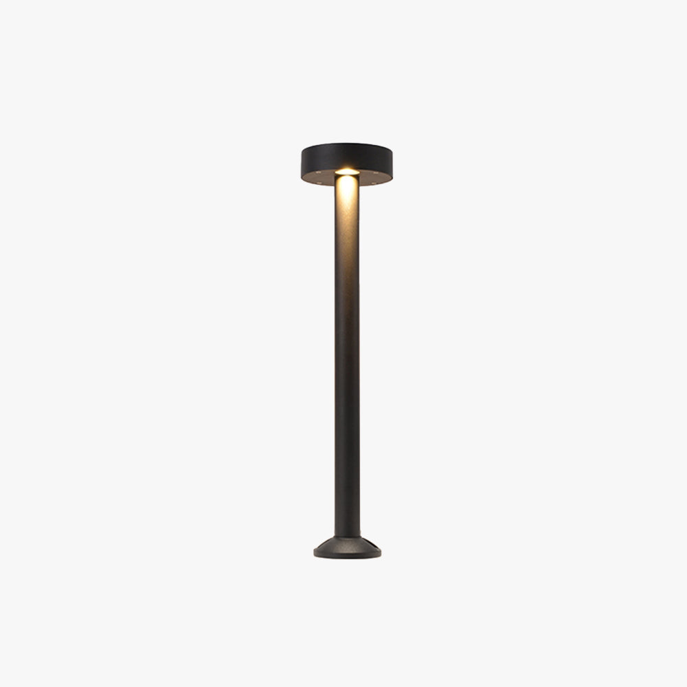 Ray Rond Moderne LED Lampadaire Extérieure Noir Métal/Verre Allée - Neutralighting