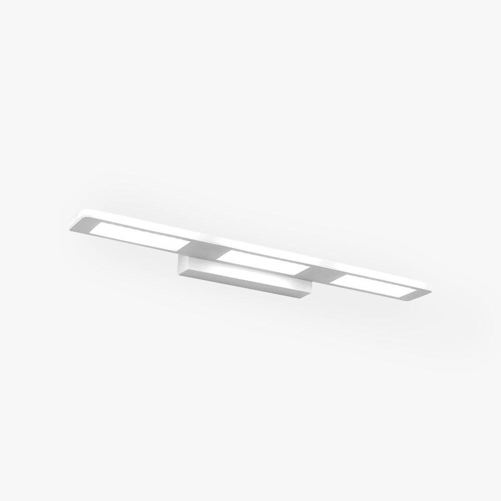 Arisha Applique Murale à Miroir Rectangulaire Design LED Moderne Métal Acrylique Blanc Salle de Bain - Neutralighting