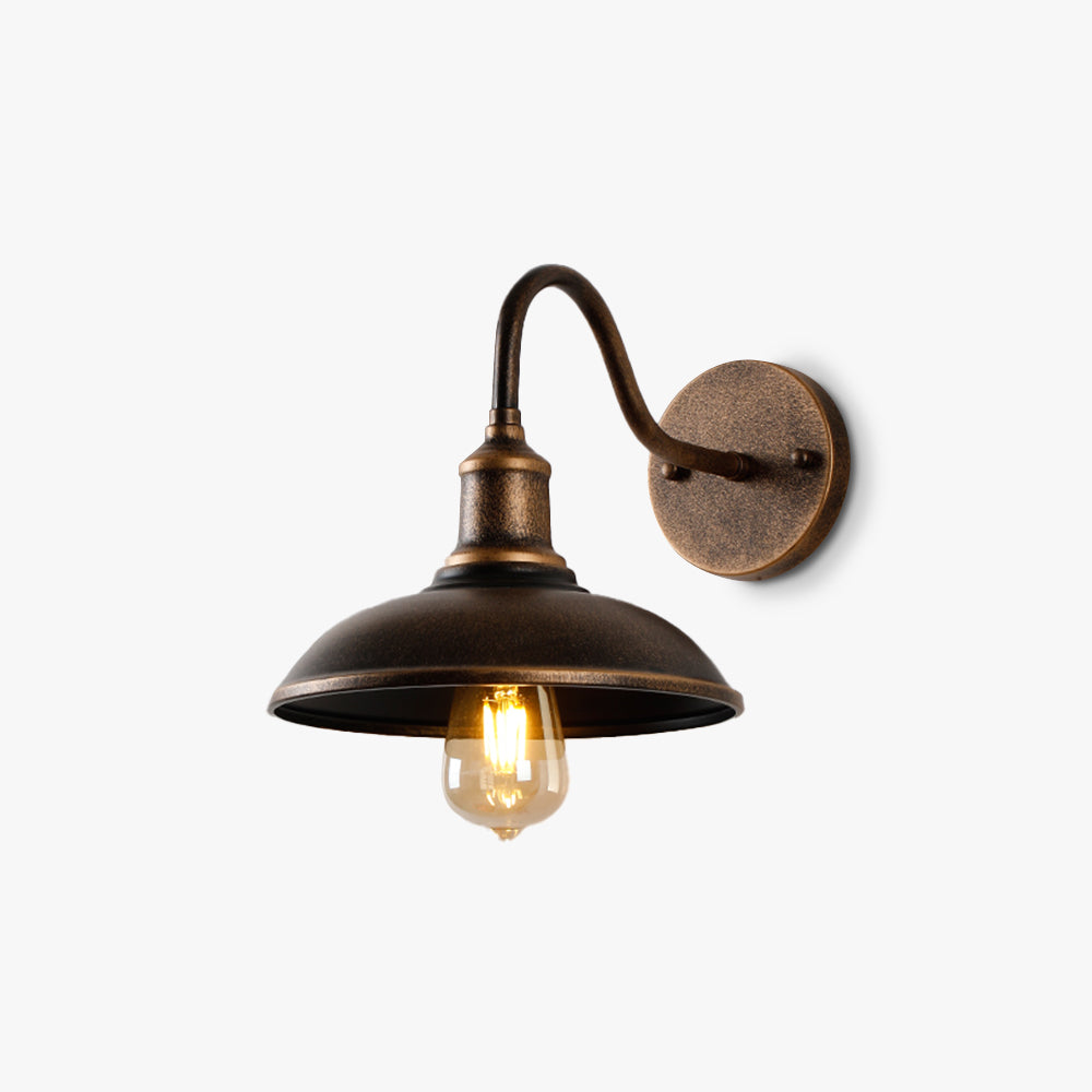 Silva Applique Murale Bol Rustique, Métal, Cuivré - Neutralighting