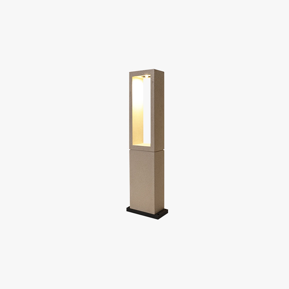 Pena Extérieure Rectangulaire Minimaliste, Métal, Gris, Extérieur - Neutralighting