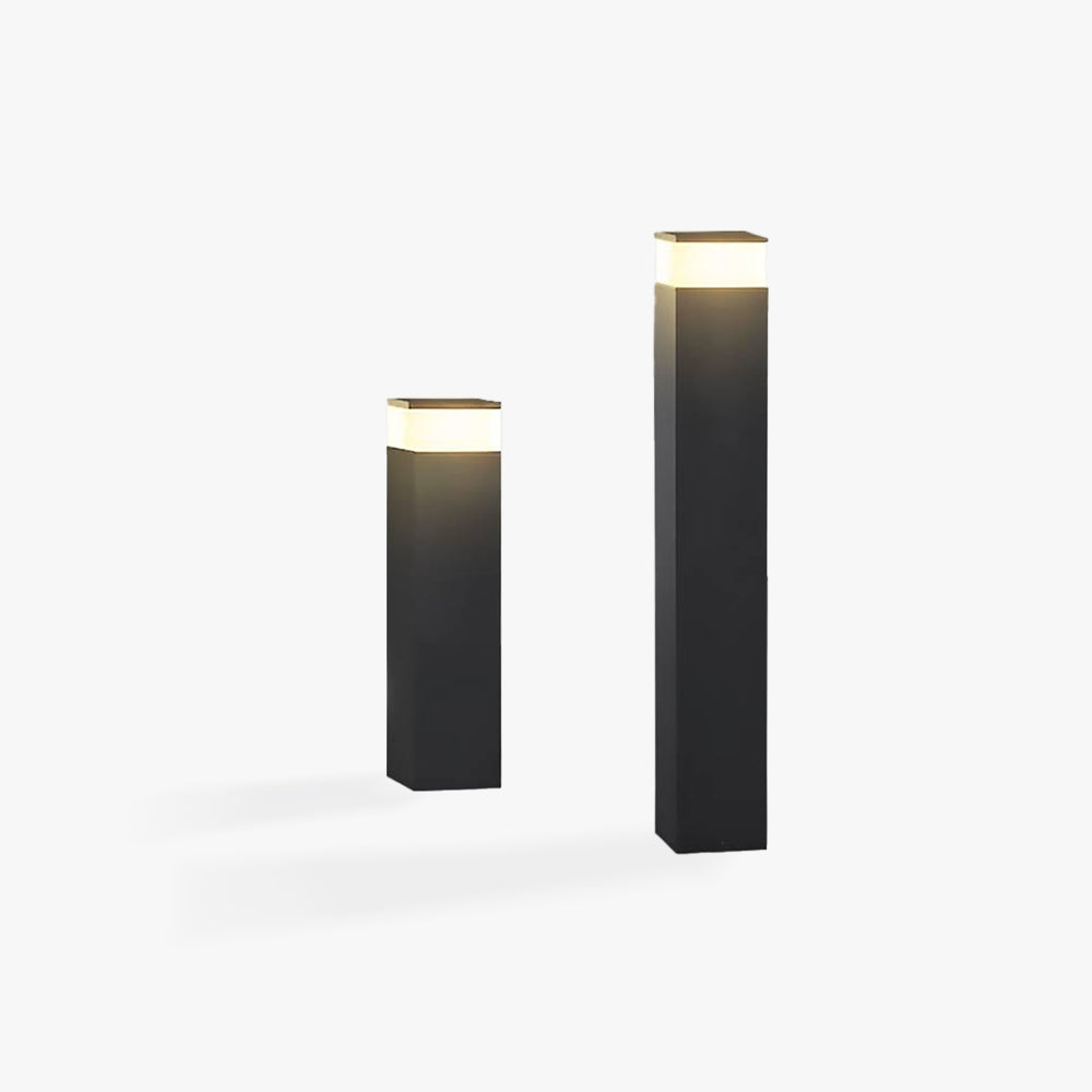 Ray Moderne LED Lampadaire Extérieure Noir Métal Allée Cour - Neutralighting
