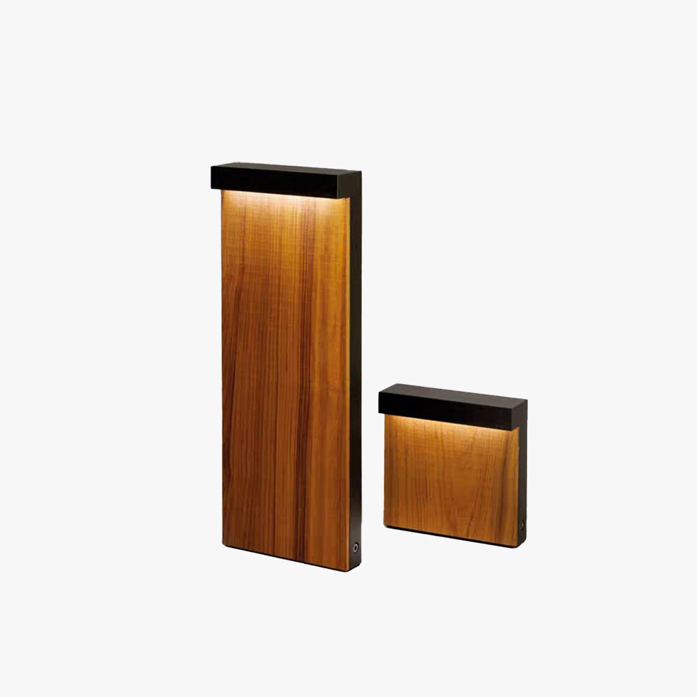 Gisil Extérieure Géométrique Minimaliste. Métal. Bois. Extérieur - Neutralighting