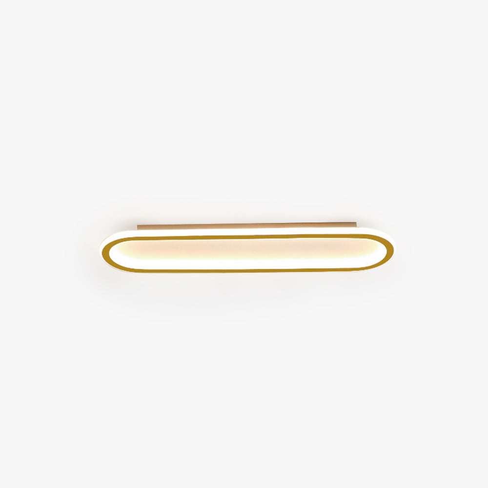 Sana Plafonnier Ovale Minimaliste Noir/Or/Doré Rosé - Neutralighting