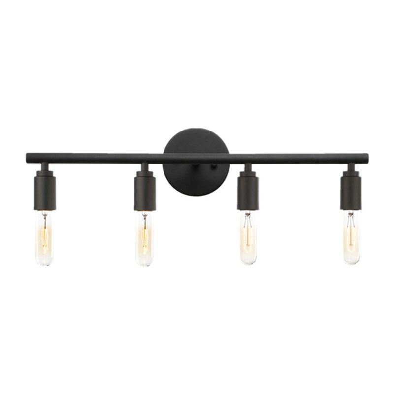 Silva Applique Murale Simple, Métal/Verre, Noir, Salle de Bain - Neutralighting