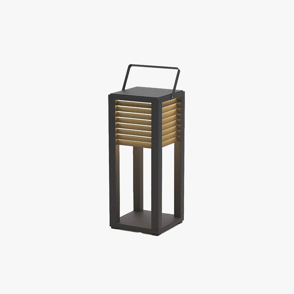 Ray Moderne LED Lampadaire Noir Métal/Acrylique Extérieur Cour - Neutralighting