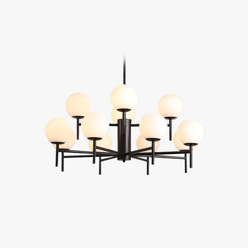 Silva Suspension Multi Nordique, Metal/Verre, Or/Noir, Chambre - Neutralighting