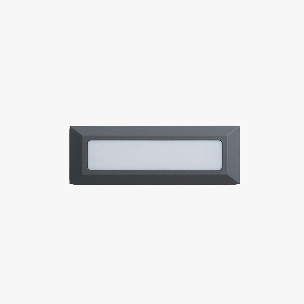 Ray Extérieur Rectangulaire Moderne, Métal/Acrylique, Noir/Gris, Extérieur - Neutralighting