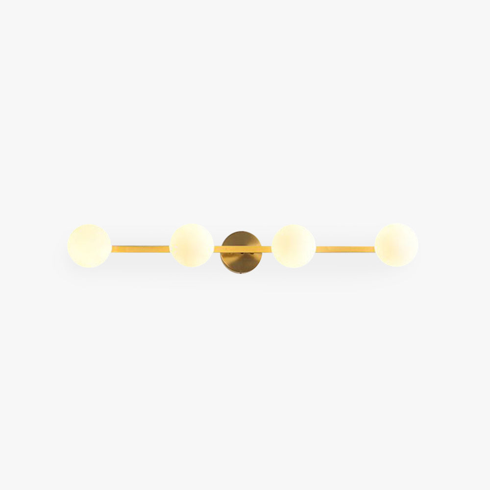 Valentina Applique Murale Design LED Linéaire Globe Moderne Métal/Verre Intérieur Salle de Bain - Neutralighting