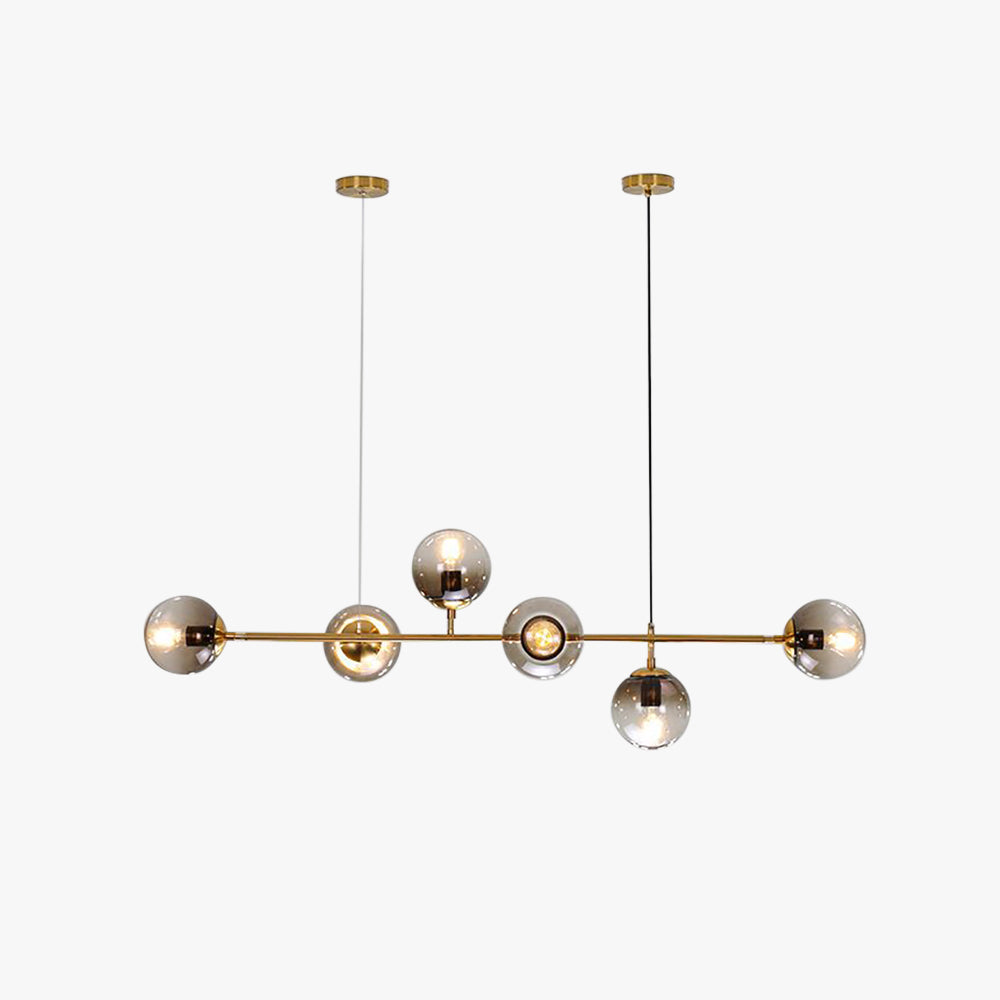 Valentina Moderne LED Suspension Globe Métal Verre Salon Cuisine - Neutralighting