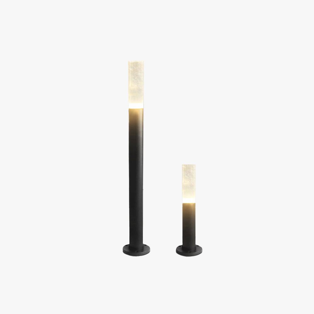 Ray Borne Extérieure Cylindre Contemporaine, Métal, Noir, Jardin - Neutralighting