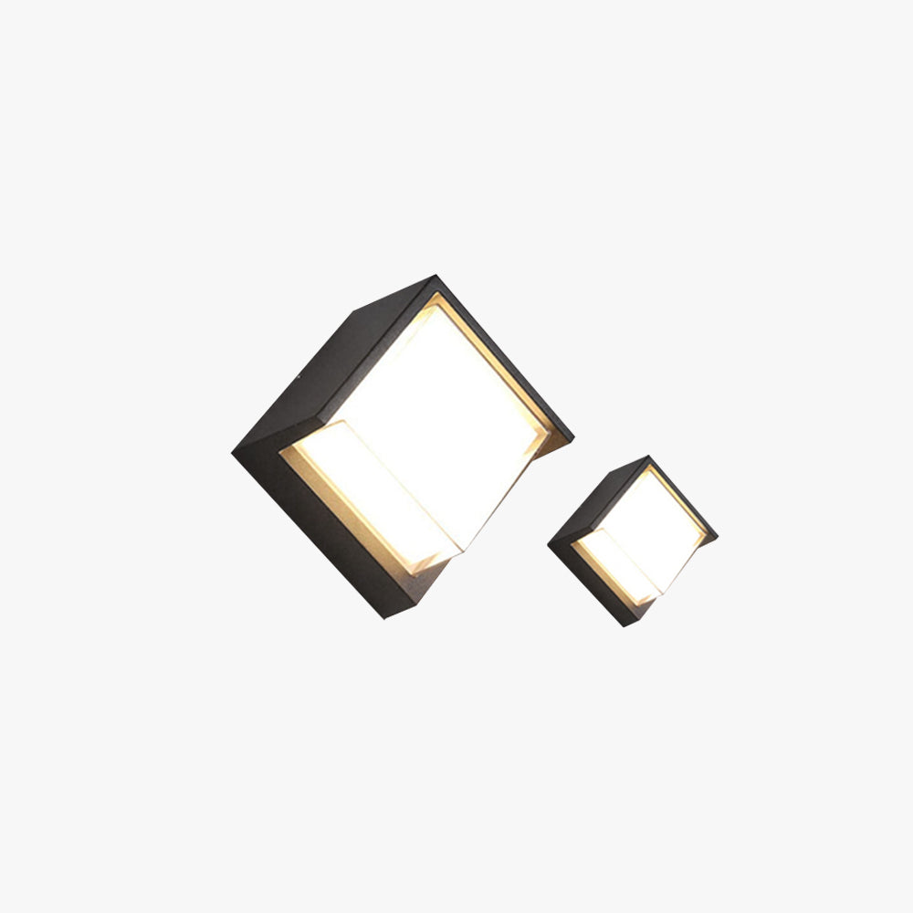 Ray Moderne LED Applique Murale Noir Métal/Acrylique Extérieur - Neutralighting