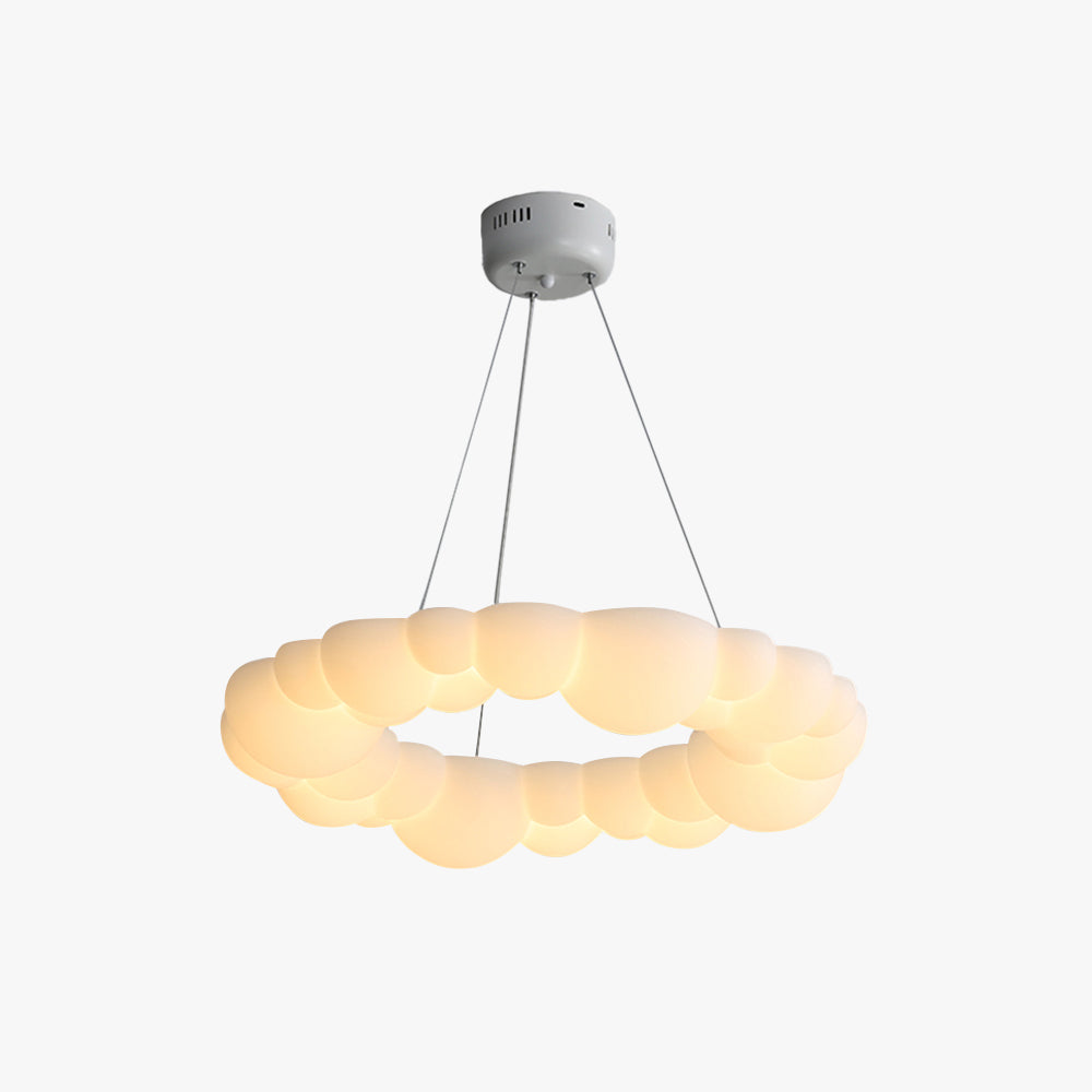 Arisha Plafonnier/Suspension Petale Moderne, Metal/Acrylique, Blanc, Salon