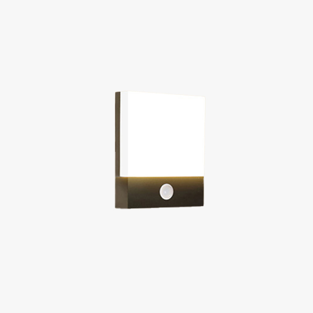 Ray Applique Murale Extérieure Rectangulaire Moderne, Métal/Acrylique, Jardin - Neutralighting