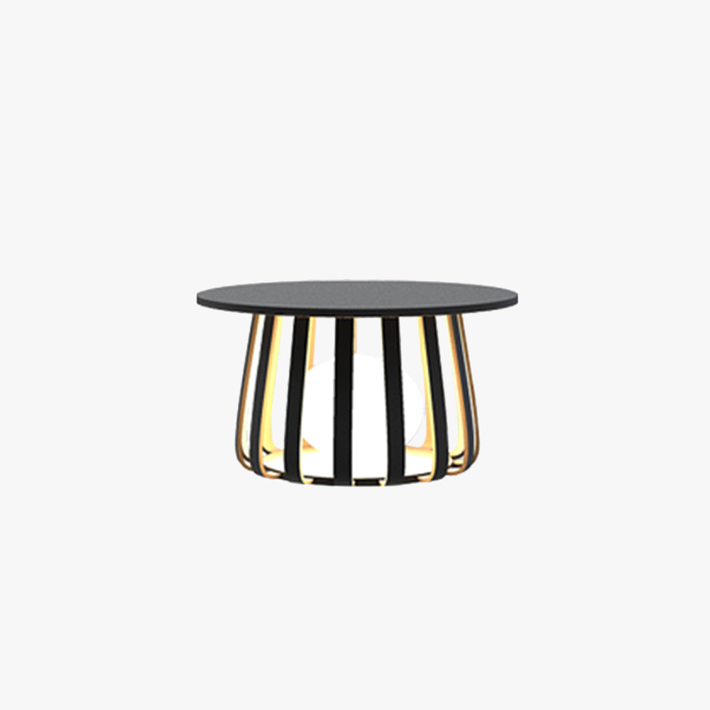 Ray Lampadaire Table Moderne, Métal, Noir, Extérieur - Neutralighting