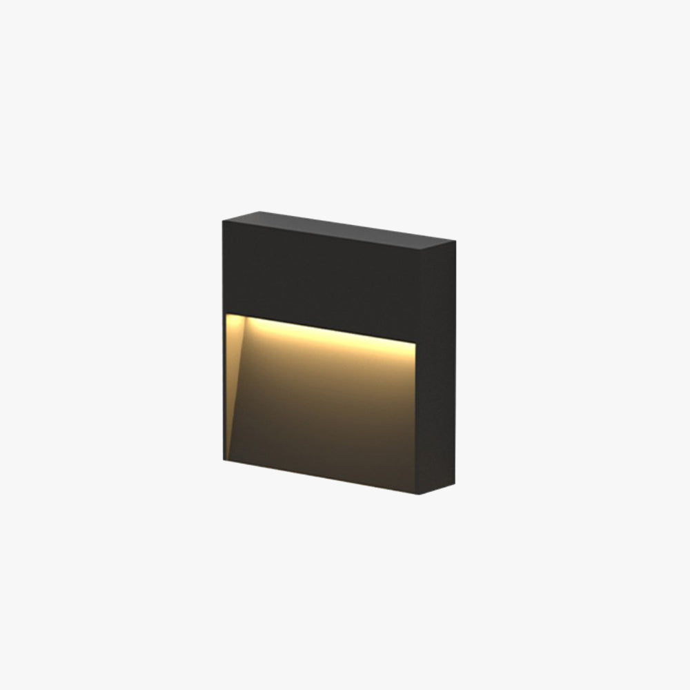 Ray Éclairage d'Escalier Extérieur Rectangulaire Moderne, Métal/Acrylique, Noir, Jardin - Neutralighting
