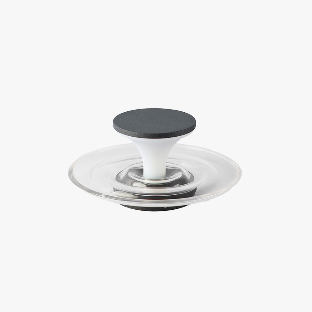 Ray Lampe Extérieure au Sol Rond Simple, Métal/Acrylique, Noir, Jardin - Neutralighting