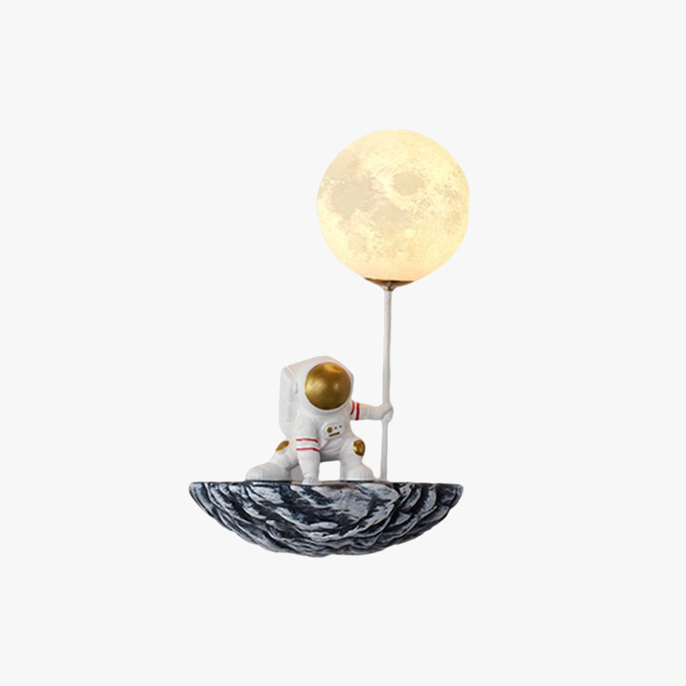 Aria Applique Murale Sphérique Astronaute Design LED Moderne Métal/Verre/Acrylique Blanc Salon - Neutralighting