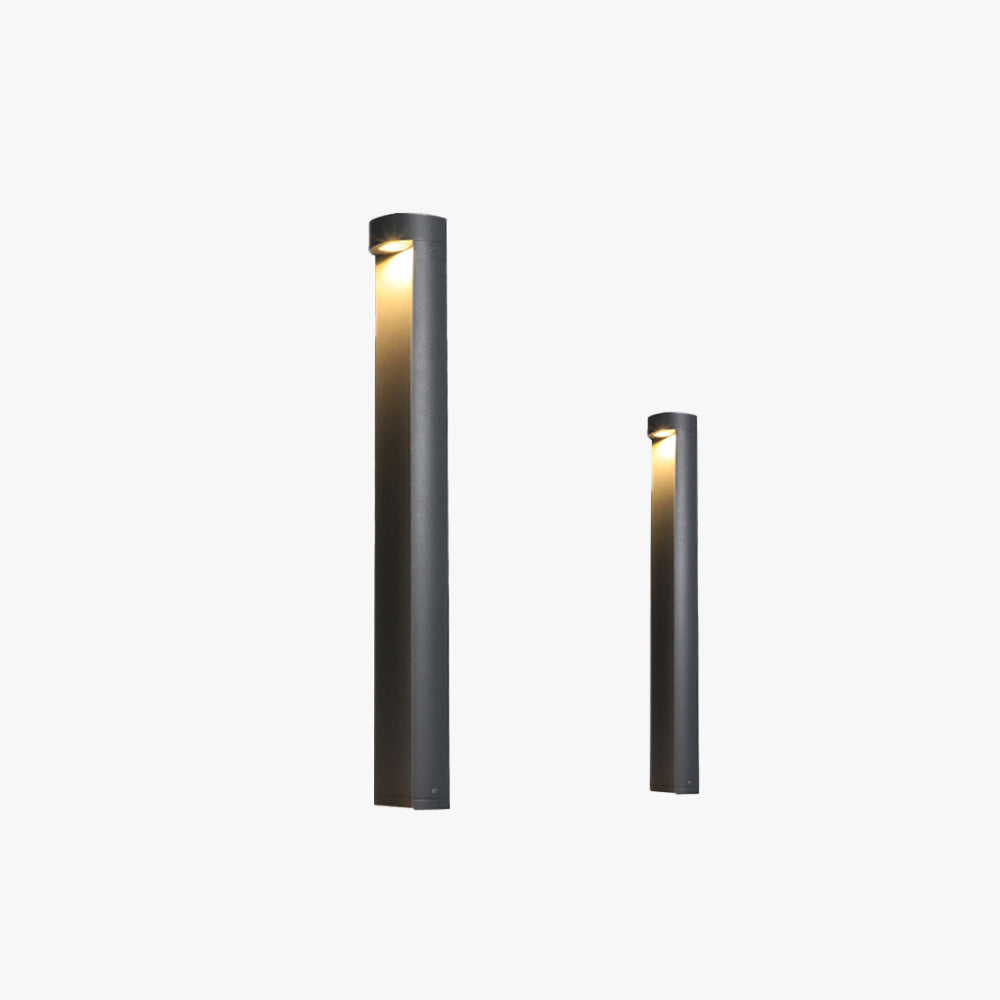 Ray Moderne Lampadaire Extérieur LED Noir Métal/Verre Jardin Couloir - Neutralighting