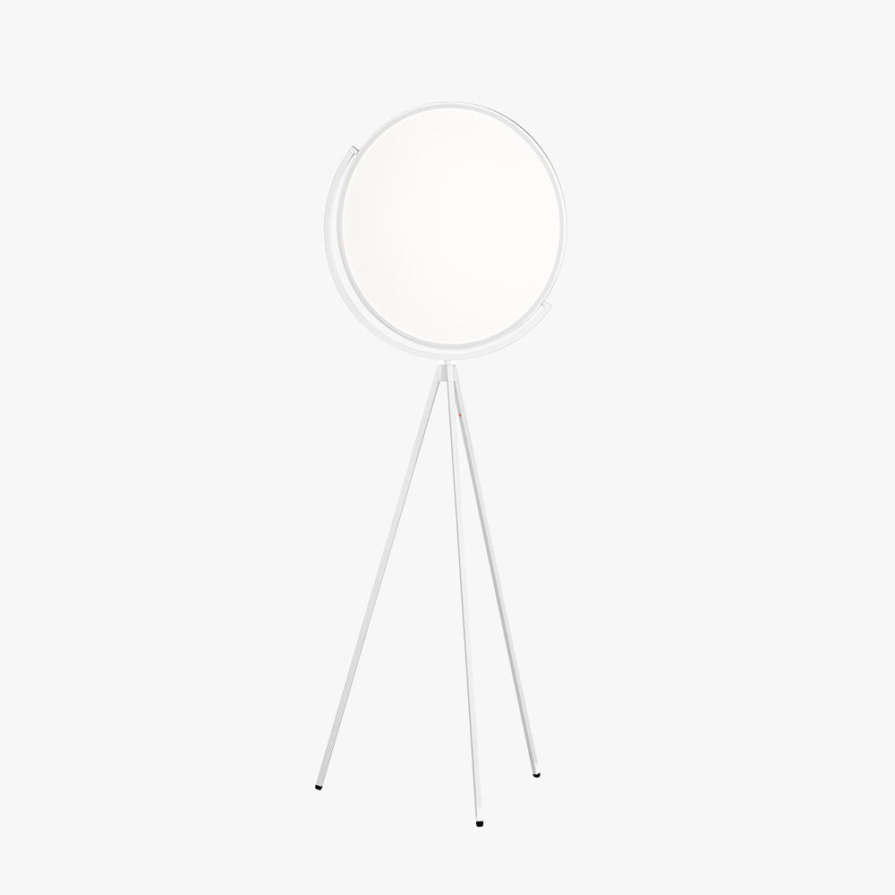 Mira Design Simple Lampadaire Rond Moderne Métal Noir/Blanc Salon