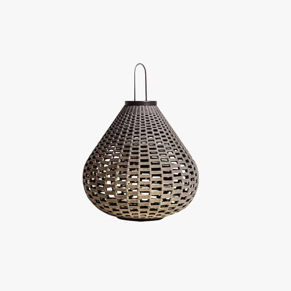 Ritta Vintage Petie LED Lampadaire Brun Métal/Tissu Extérieur - Neutralighting