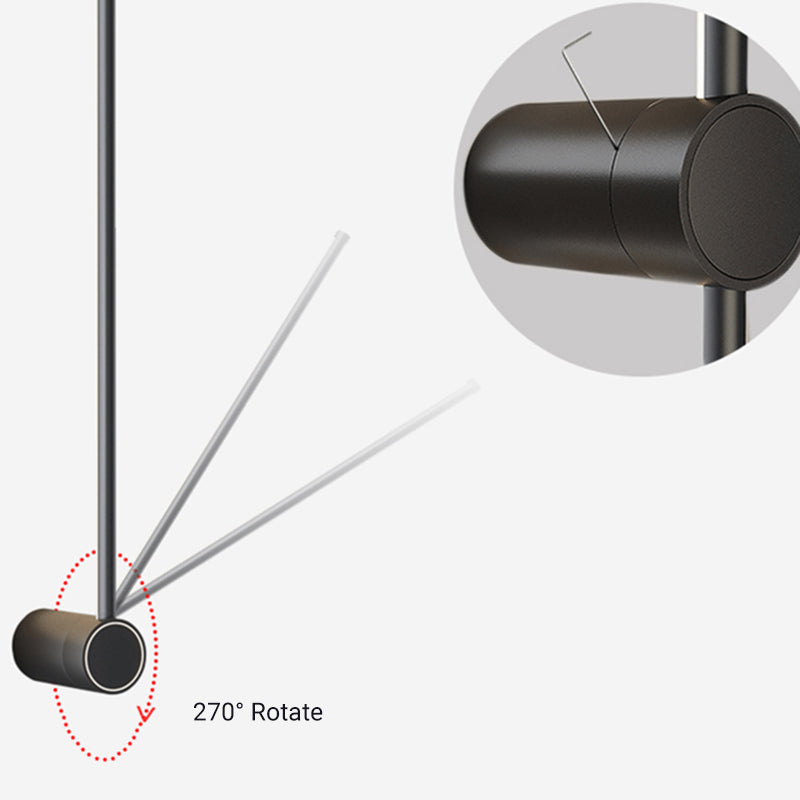Eonix Applique Murale d'Extérieur Minimaliste Linéaire LED. Métal. Noir. Jardin - Neutralighting