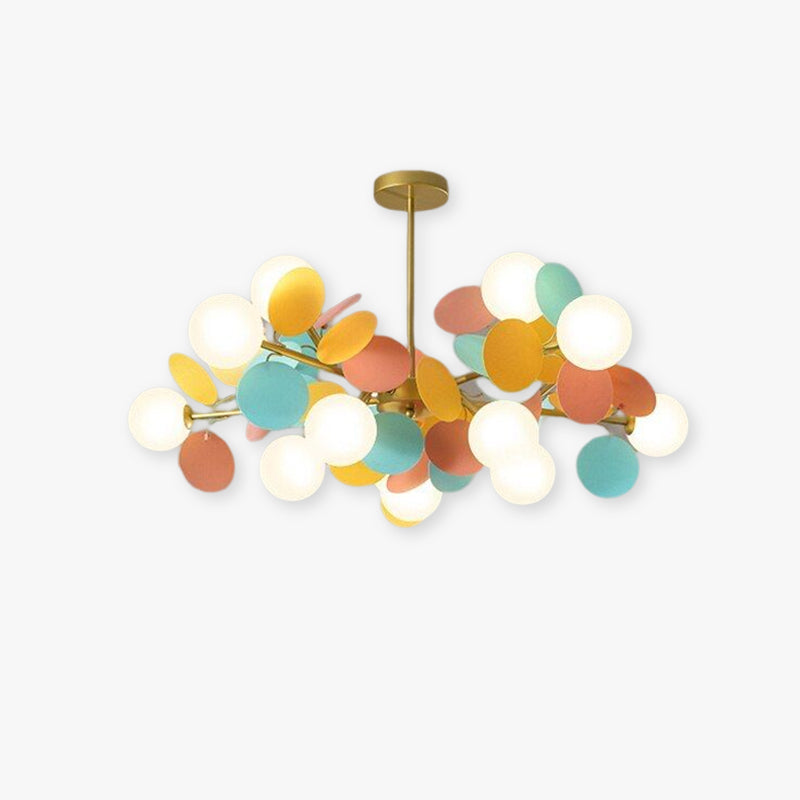 Nexen Plafonnier en forme de branche florale multicolore