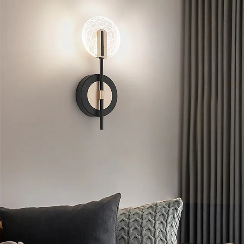 Arisha Applique Murale Métal Led Ronde Moderne, Salon - Neutralighting