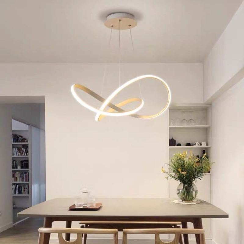 Arisha Suspension Linéaire Moderne, Metal/Gel de Silice, Blanc/Noir, Salon - Neutralighting