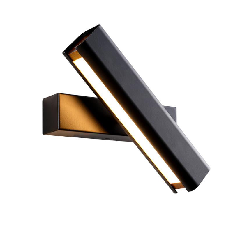 Arisha Applique Murale Rotatif Rectangulaire Simple, Métal, Noir/Blanc, Salon - Neutralighting