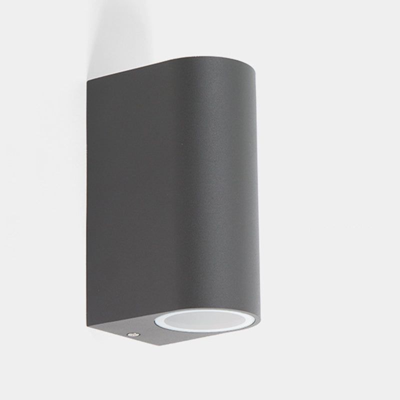 Tavon Applique Murale Carré/Tour Minimaliste. Métal/Verre. Noir. Jardin - Neutralighting