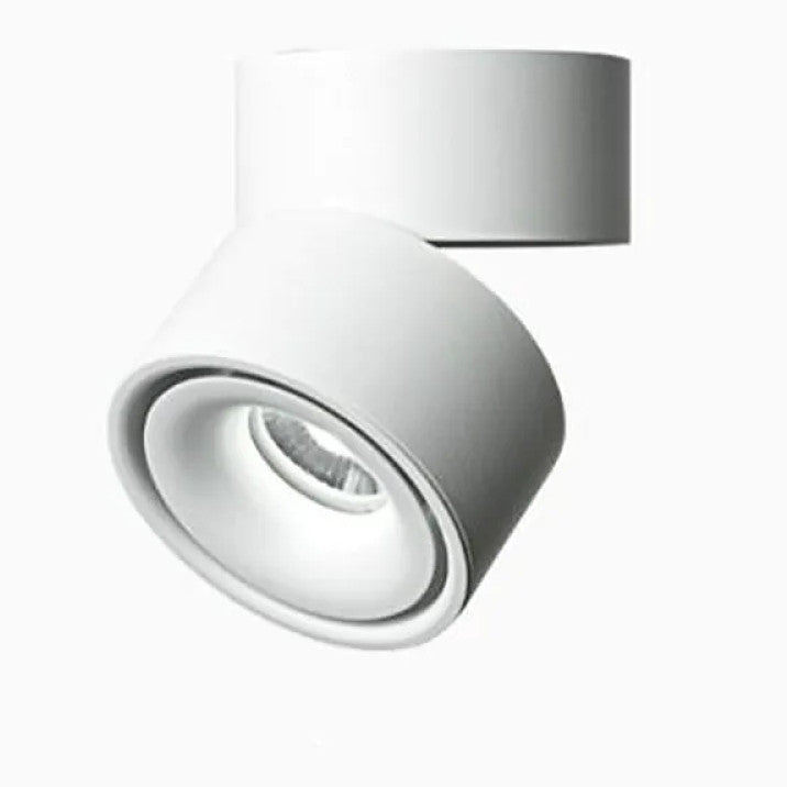 Arisha Plafonnier Rond Moderne, Métal, Blanc/Noir, Chambre - Neutralighting