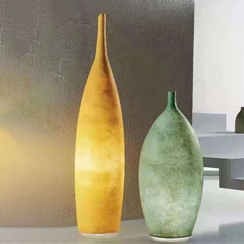 Avi Moderne LED Lampadaire Bouteille Blanc Jaune Bleu Résine Chambre