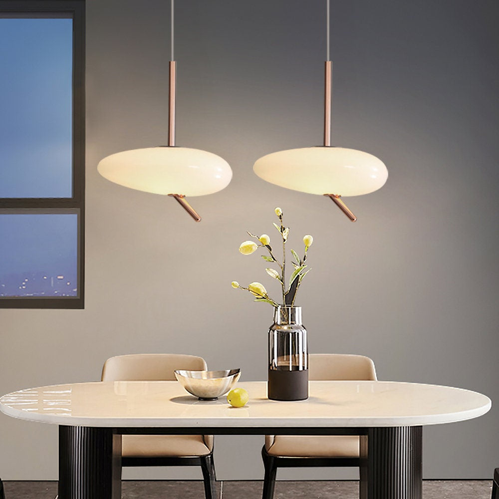 Valentina Suspension Moderne Galets Acrylique Métal Salon - Neutralighting